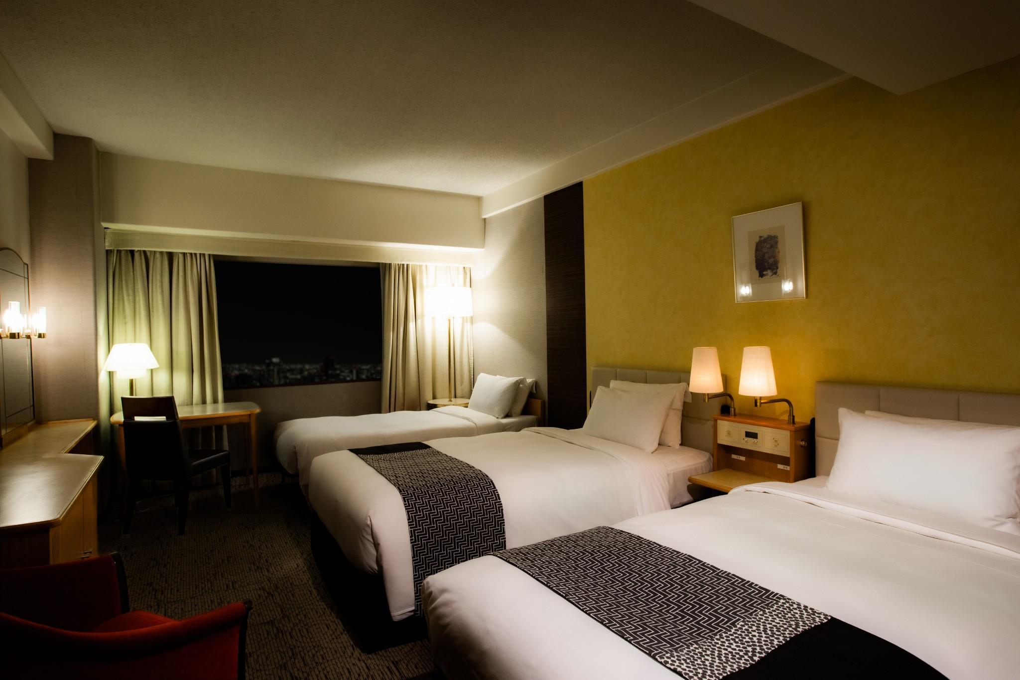Hotel New Otani Hakata Fukuoka  Eksteriør billede A room at the hotel